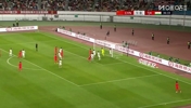 这球真漂亮👍️！U23国足2-0领先，张瑷晖头球破门